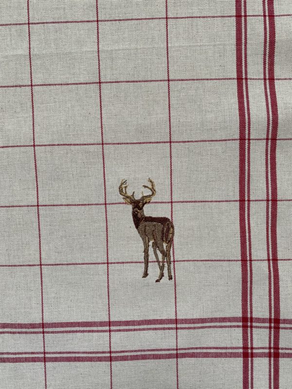 Torchon Rouge Cerf
