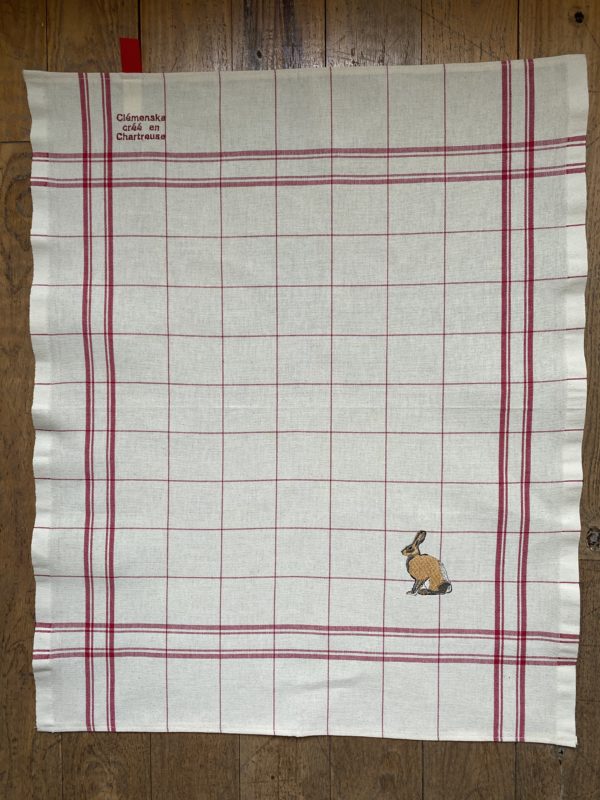 Torchon Rouge Lapin – Image 3