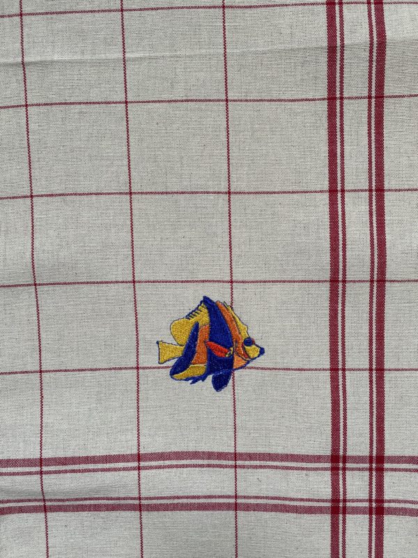 Torchon Rouge Poisson
