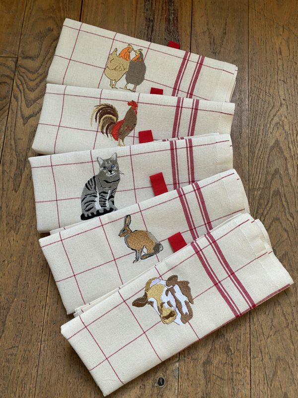 Torchon Rouge Lapin – Image 4