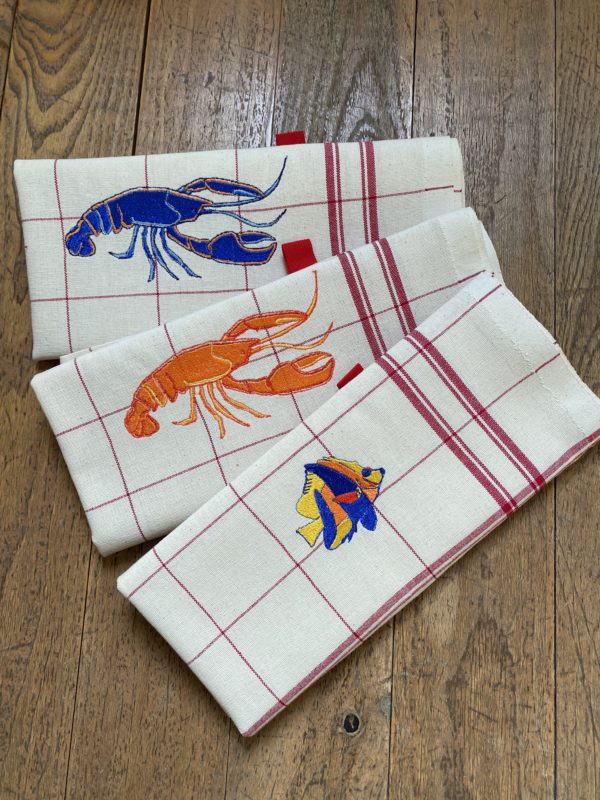 Torchon Rouge Poisson – Image 3