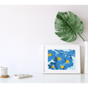 Affiche Fleur Delphinium