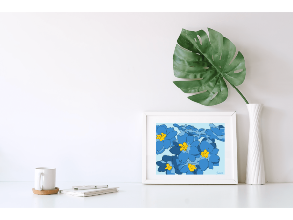 Affiche Fleur Delphinium