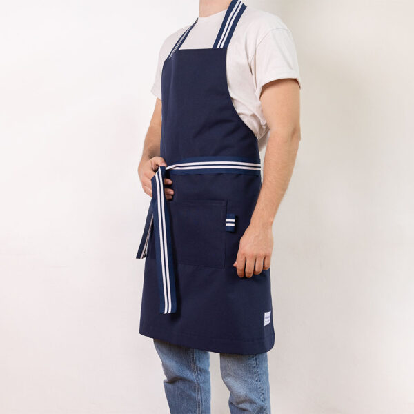 Tablier Bleu Marine Anémone – Image 3