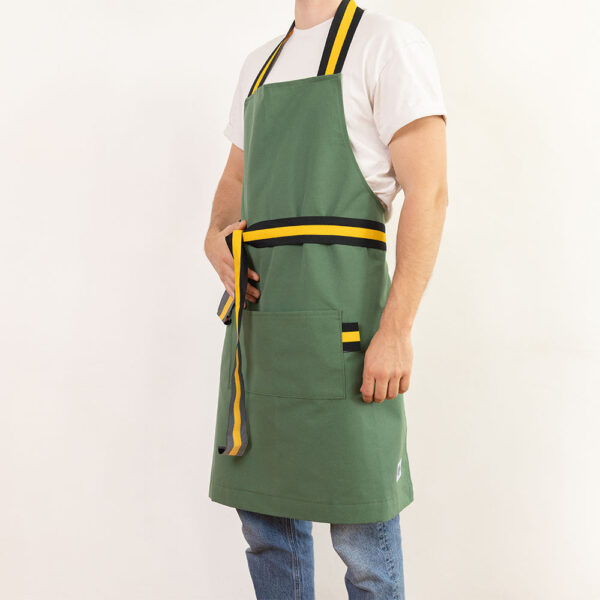 tablier vert haricot