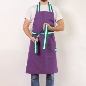 Tablier violet aubergine