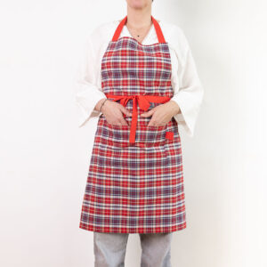 Tablier carreaux rouge