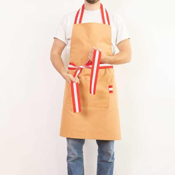 tablier beige moka