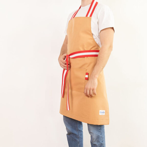 tablier beige moka