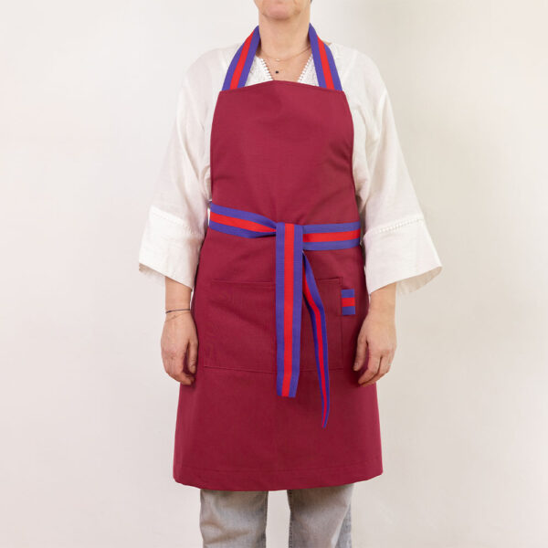 Tablier rouge cerise