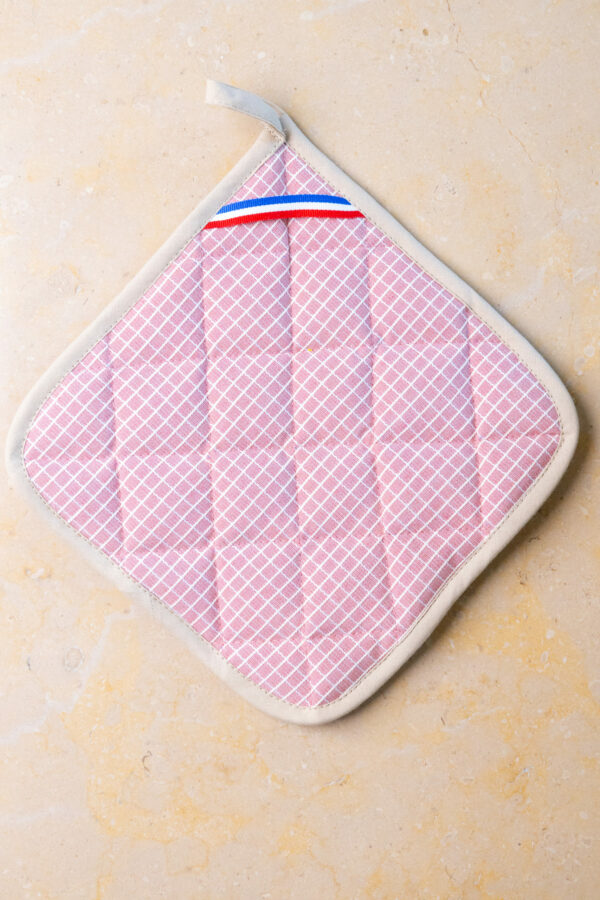 Manique Vert Carreaux Rose