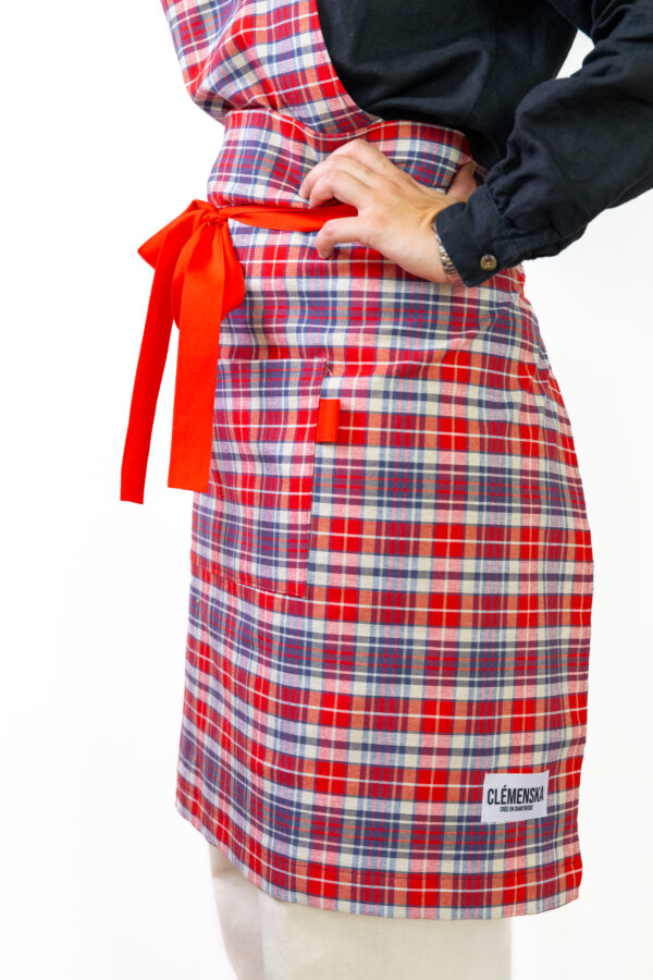 Tablier Carreaux Rouge – Image 4