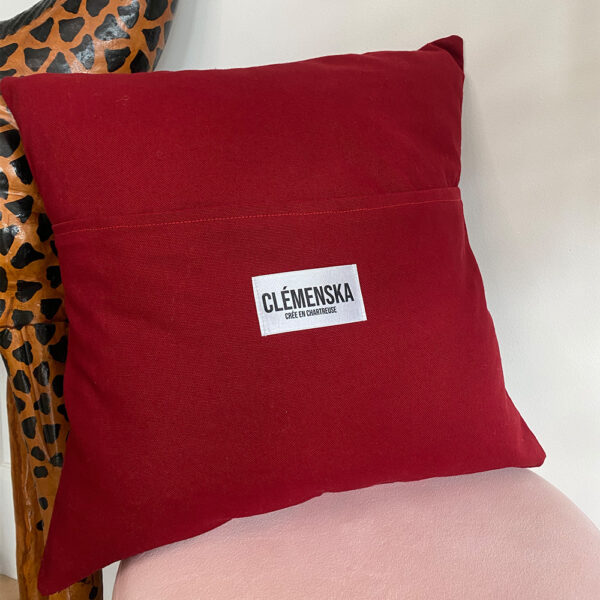 Coussin Bordeaux – Image 2