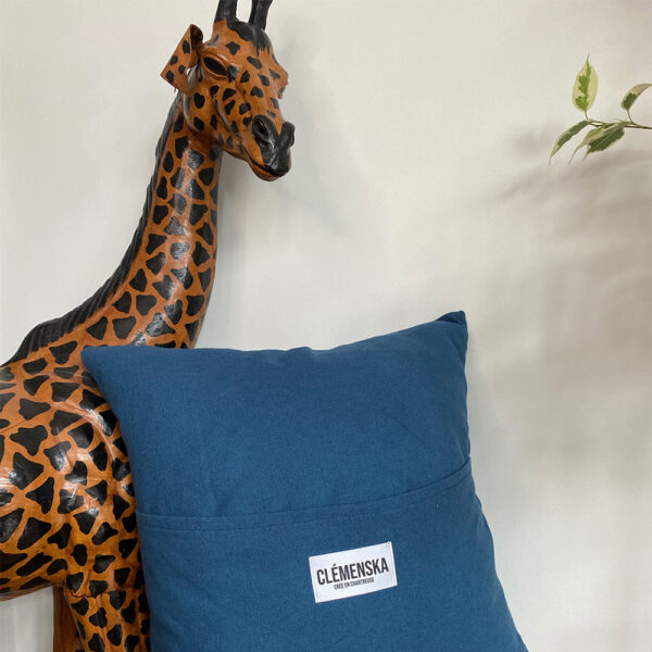 Coussin Bleu Jean – Image 4
