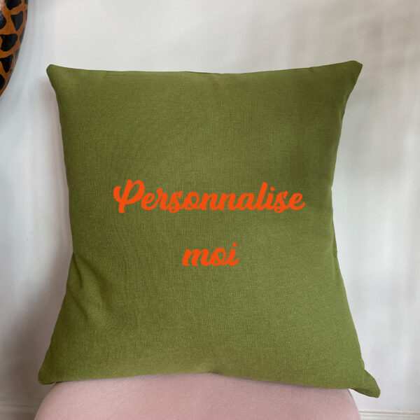 Coussin Vert Kaki