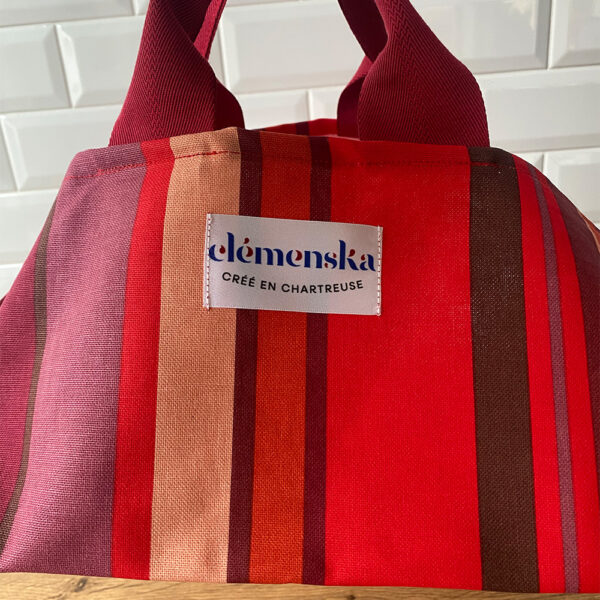 Sac à tarte rayures rose – Image 4