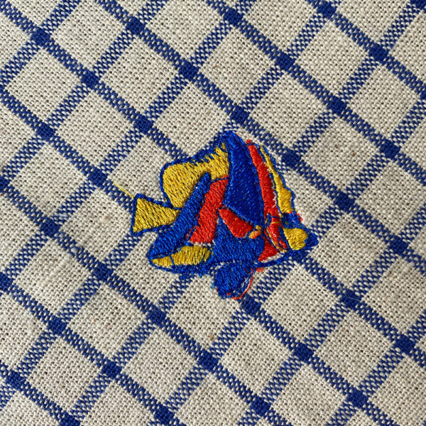 Lot Manique /Torchon Bleu Poisson – Image 5
