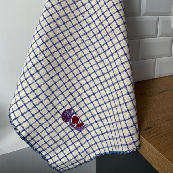 Lot Manique /Torchon Bleu Figues – Image 3