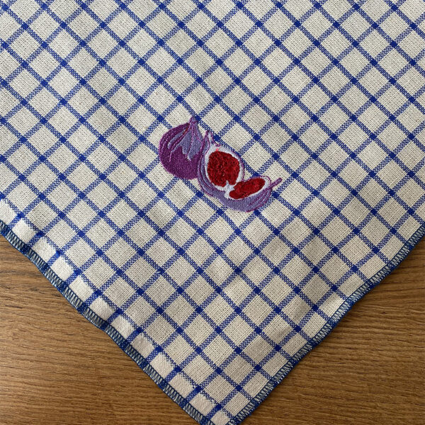 Lot Manique /Torchon Bleu Figues – Image 4