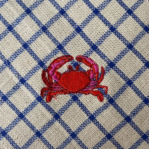 Lot Manique /Torchon Bleu Crabe – Image 4