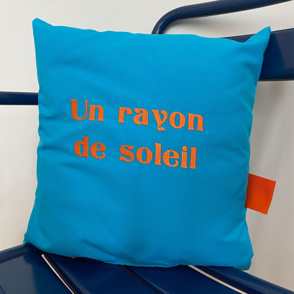 Coussin Bleu Turquoise