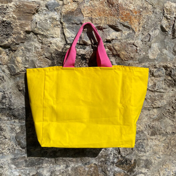 Sac Plage Dolce Vita Uni Jaune – Image 4