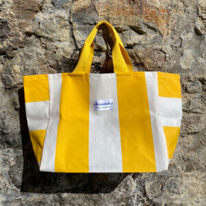 Sac Plage Dolce Vita Rayures jaune