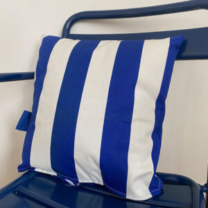 Coussin Rayures Bleu