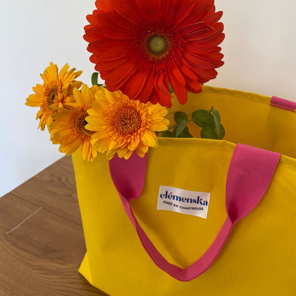 Sac Plage Dolce Vita Uni Jaune – Image 2