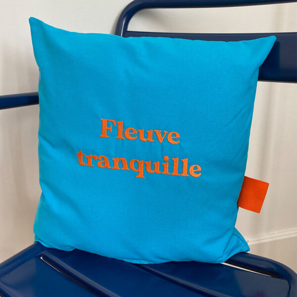 Coussin Bleu Turquoise