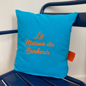 Coussin Bleu Turquoise