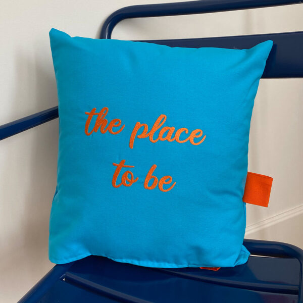 Coussin Bleu Turquoise