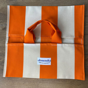 Sac à tarte rayures orange