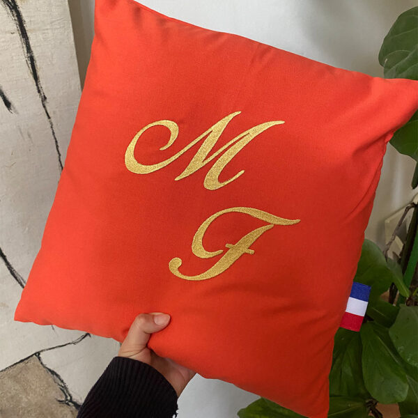 Coussin Initiales Personnalisés – Image 3