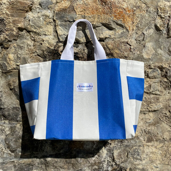 Sac Plage Dolce Vita Rayures Bleu
