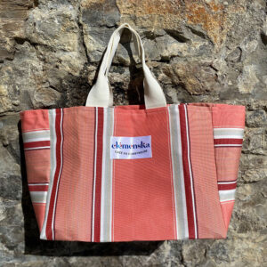 Sac Plage Dolce Vita Rayures Pêche