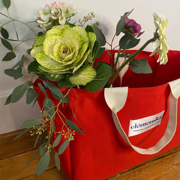 Sac Plage Dolce Vita Uni Rouge – Image 2