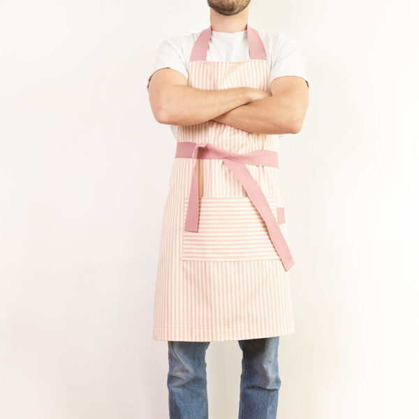 Tablier Rayures Rose – Image 5