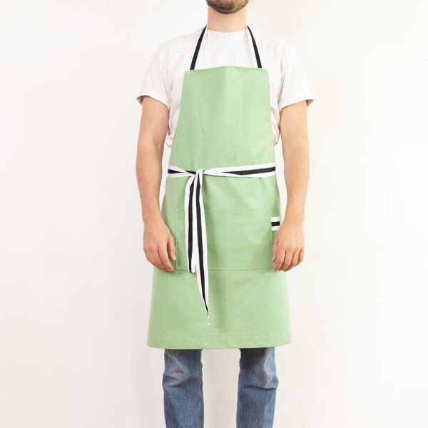 tablier vert verveine