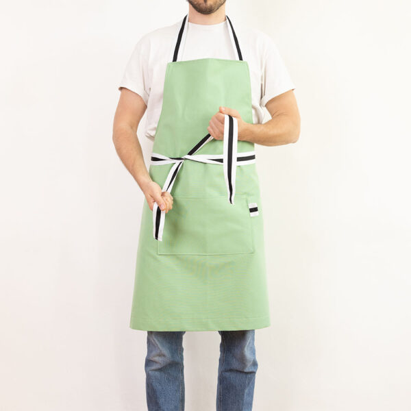 tablier vert verveine