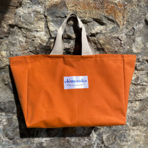 sac plage uni orange foncé