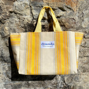 Sac Plage Dolce Vita Rayures Jaune