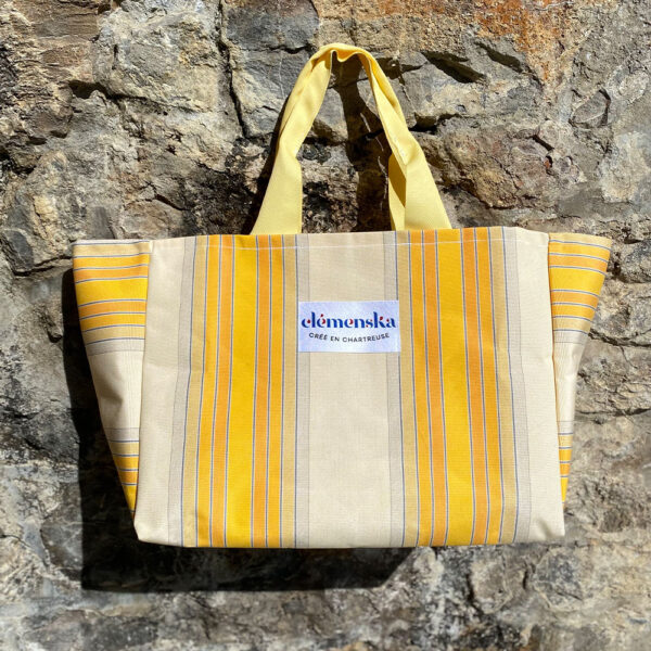 Sac Plage Dolce Vita Rayures Jaune