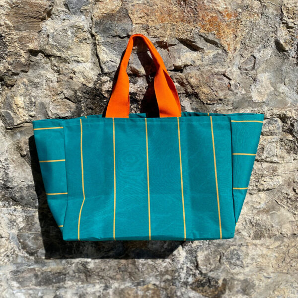Sac Plage Dolce Vita Rayures Vert – Image 2
